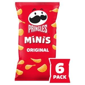 Pringles Minis 6 x 20g Original Multipack Crisps