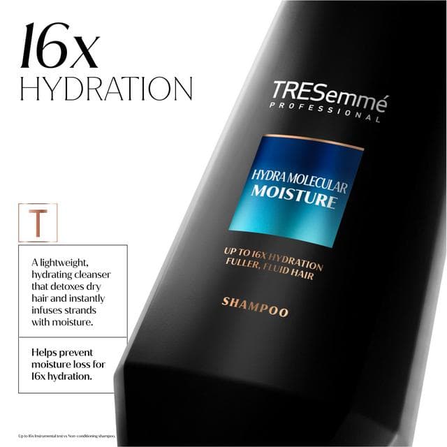 TRESemmé 250ml Hydra Molecular Moisture Shampoo - gallery image 2