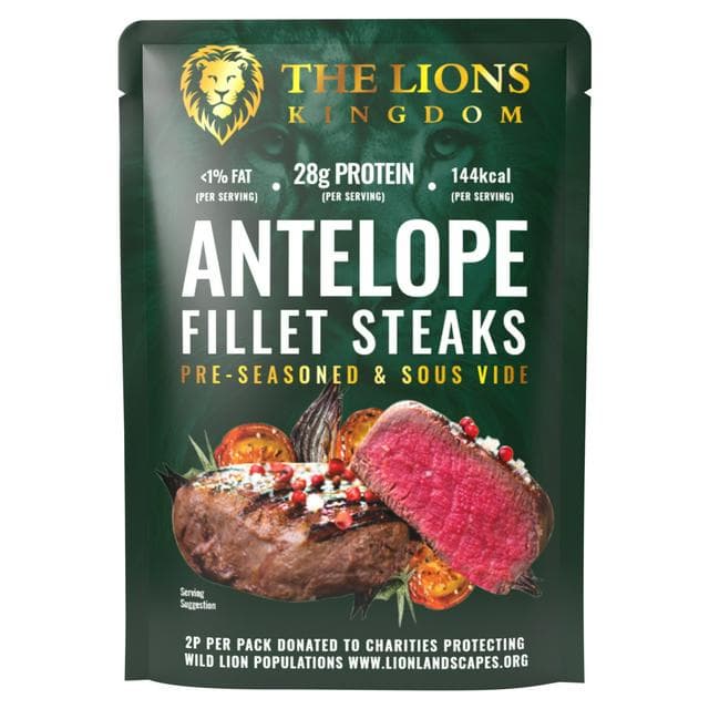 The Lions Kingdom 250g Antelope Fillet Steaks - gallery image 1