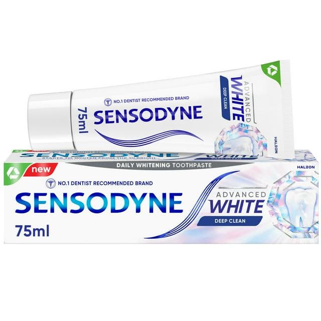 Sensodyne 75ml Advanced White Deep Clean Toothpaste - gallery image 1