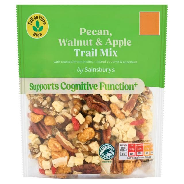 Sainsbury's 200g Pecan, Walnut & Apple Trail Mix - gallery image 1