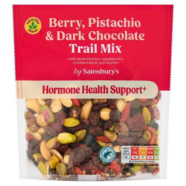 Sainsbury's 200g Berry, Pistachio & Dark Chocolate Trail Mix - gallery image 1