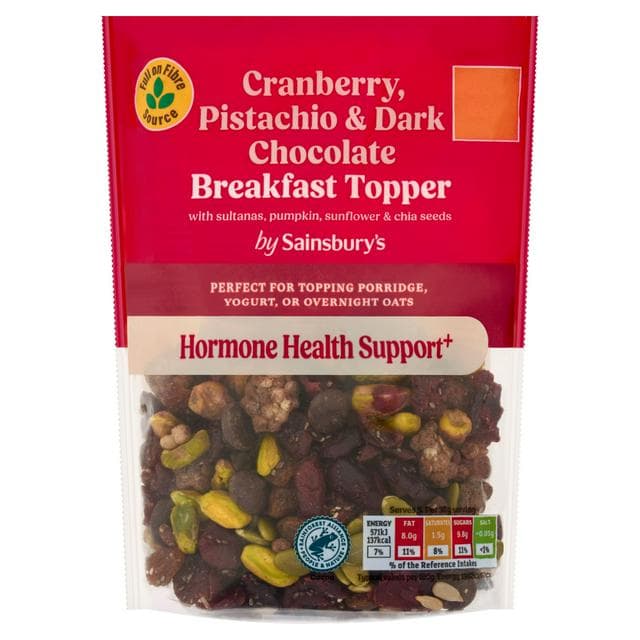 Sainsbury's 150g Cranberries, Pistachio & Chocolate Breakfast Topper - gallery image 1