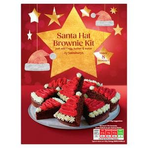 Sainsbury's 394g Santa Hat Brownie Kit