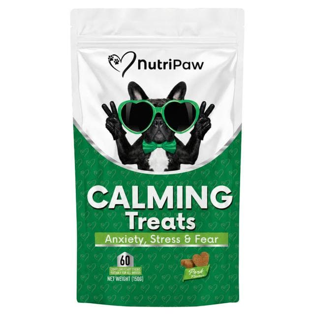 NutriPaw 60 x Pork Flavour Calming Dog Treat Complementary Chews 150g - gallery image 1