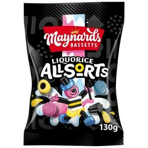 Maynards Bassetts Liquorice Allsorts 130g Candy