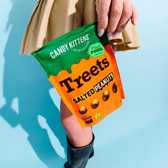 Candy Kittens 120g Treets Salted Peanuts Small Chocolate pouch - gallery image 2