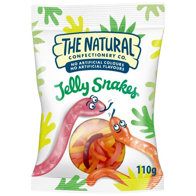 The Natural Confectionery Co. 110g Jelly Snakes Sweet - gallery image 1