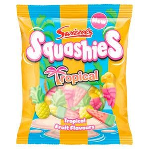 Swizzels 100g Tropical Fruit Flavours Squashies Sharing Bag