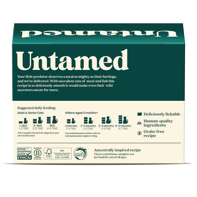 Untamed 6 x 75g Smooth Pate Selection Box Cat Food - gallery image 6