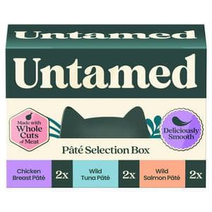 Untamed 6 x 75g Smooth Pate Selection Box Cat Food
