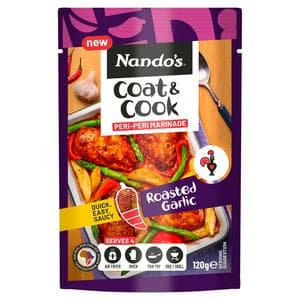 Nando's 120g Roasted Garlic Coat & Cook Peri Peri Marinade Sauce