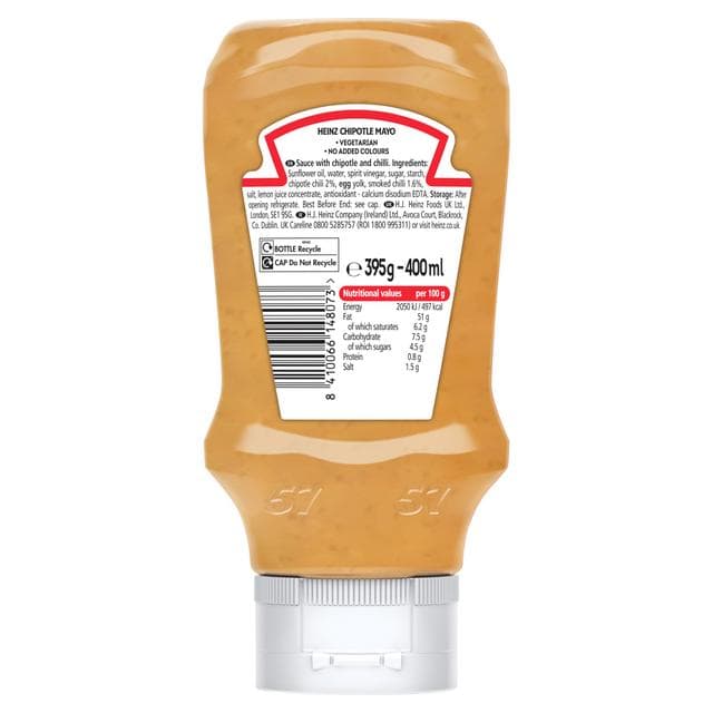Heinz 400ml Chipotle Mayonnaise Sauce - gallery image 5
