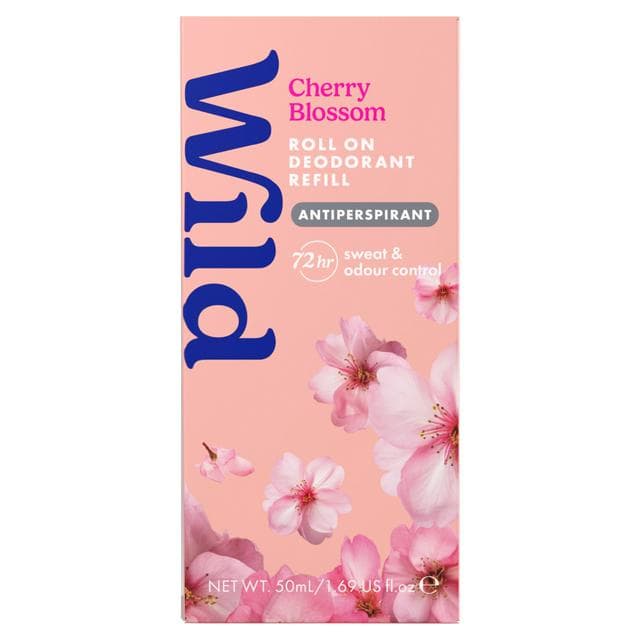 Wild 50ml Cherry Blossom Antiperspirant Roll on Deodorant - gallery image 1