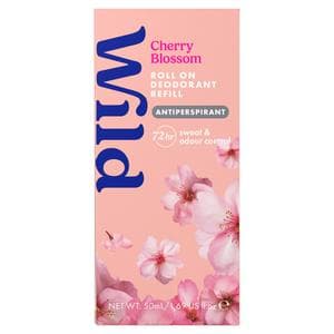 Wild 50ml Cherry Blossom Antiperspirant Roll on Deodorant