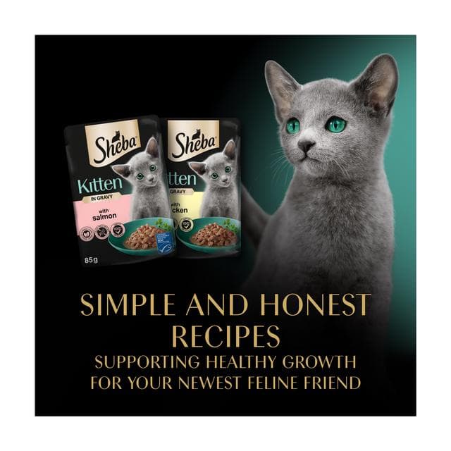 Sheba 40 x 85g Mixed Selection in Gravy Pouch Kitten Wet Cat Food - gallery image 5