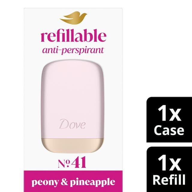 Dove 35ml No. 41 Peony & Pineapple 72h Anti Perspirant Refillable Starter Kit Women's Deodorant - gallery image 1
