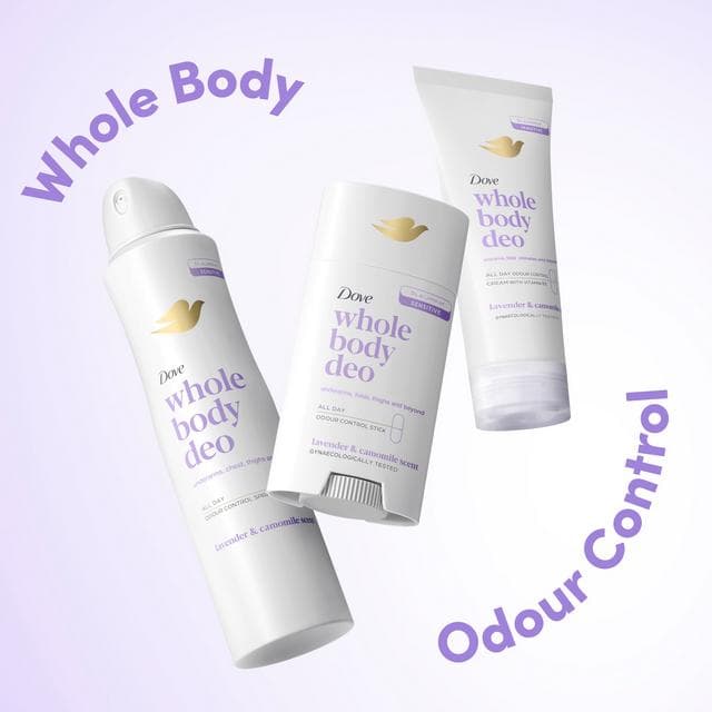 Dove 75ml Lavender & Camomile Whole Body Stick Deodorant - gallery image 6