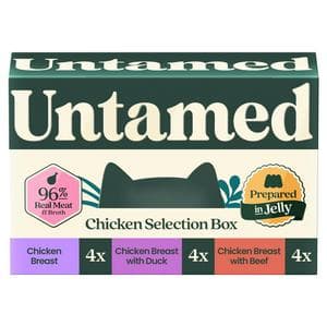 Untamed 12 x 75g Chicken in Jelly Selection Box Cat Food