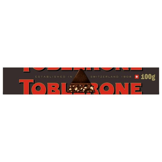 Toblerone 100g Dark Chocolate Bar - gallery image 1