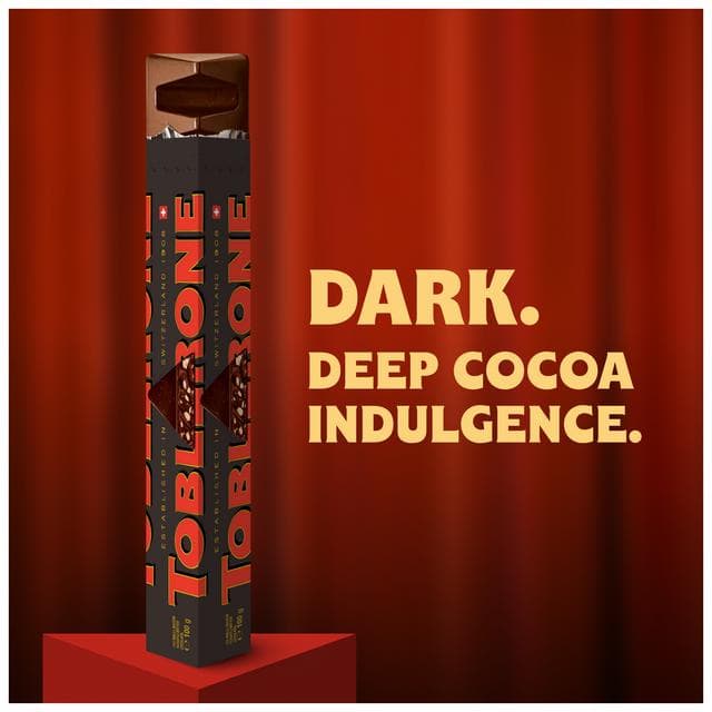 Toblerone 100g Dark Chocolate Bar - gallery image 2