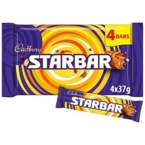 Cadbury Starbar 4 x 37g Multipack Chocolate Bars