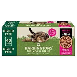 Harringtons 40 x 85g Mixed in Jelly Wet Cat Food Pouches