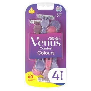 Gillette Venus 4 x Comfort Colours Razors