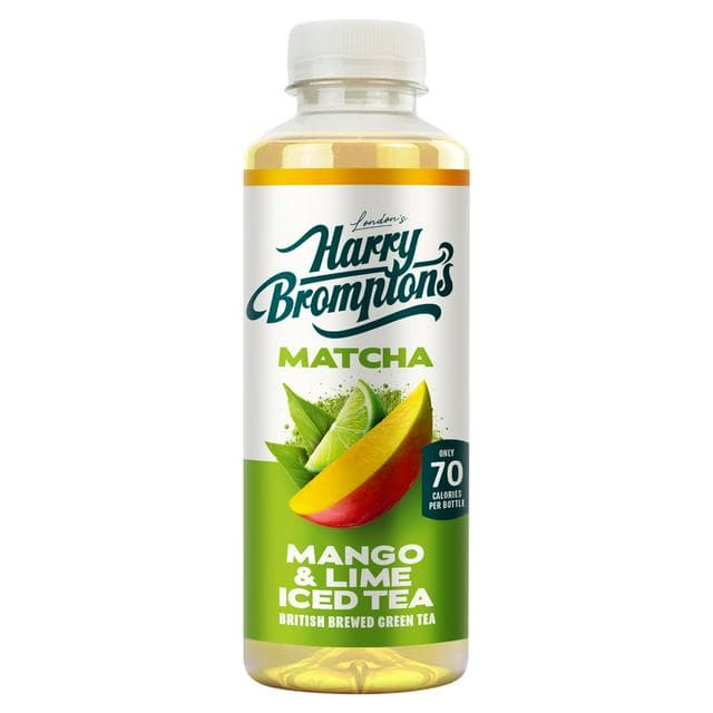 Harry Brompton's 500ml Mango & Lime Iced British Brewed London's Green Tea Matcha - gallery image 1