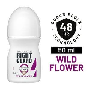 Right Guard Women 50ml 48h Wildflower Antiperspirant Roll on Deodorant