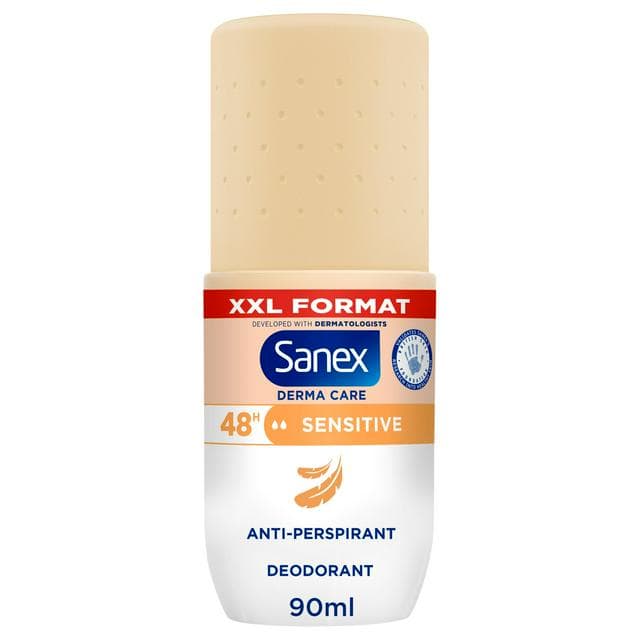 Sanex Derma Care 90ml Sensitive 48h Antiperspirant Roll on Deodorant - gallery image 1
