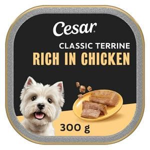 Cesar Classic Terrine 300g Rich Chicken in Loaf Wet Dog Food Tray