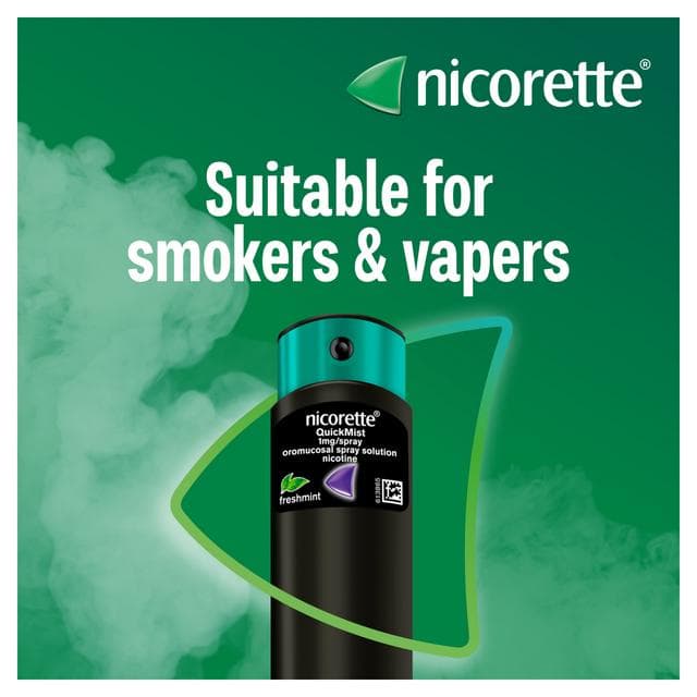 Nicorette 1 x Quickmist Cool Berry Quit Vaping Aid Mouthspray - gallery image 2