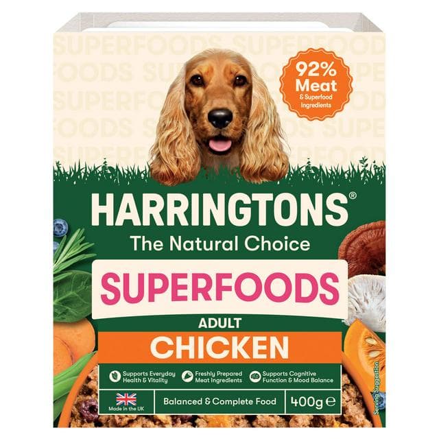 Harringtons Superfoods 400g The Natural Choice Adult Chicken Wet Dog Food Pouches - gallery image 1