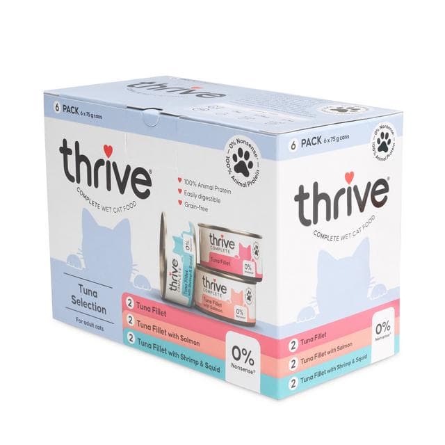 Thrive 6 x 75g Tuna Selection Complete Wet Adult Cat Food - gallery image 6