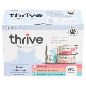 Thrive 6 x 75g Tuna Selection Complete Wet Adult Cat Food