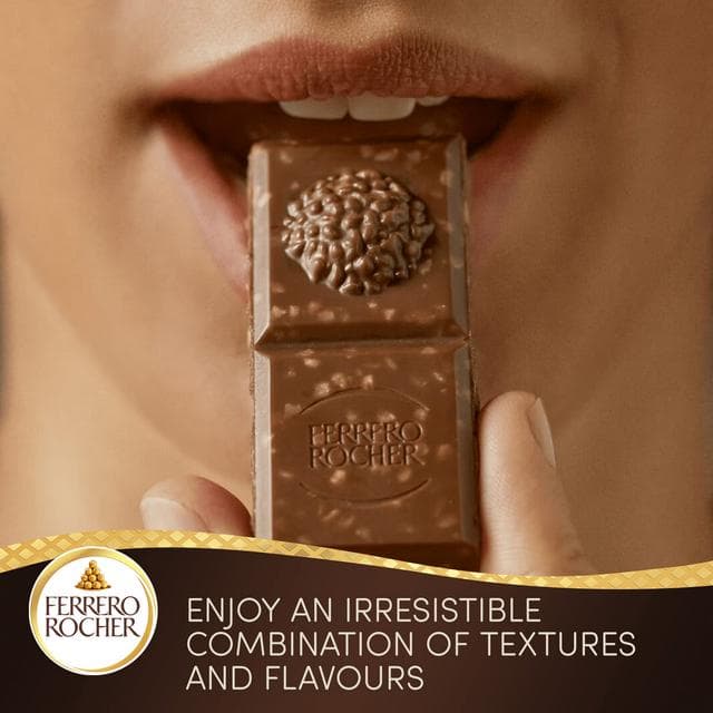 Ferrero Rocher Milk Chocolate Bar with Hazelnut & Pecan 90g - gallery image 5