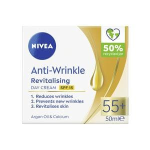 Nivea 50ml Anti Wrinkle + Revitalising 55+ Face Day Cream