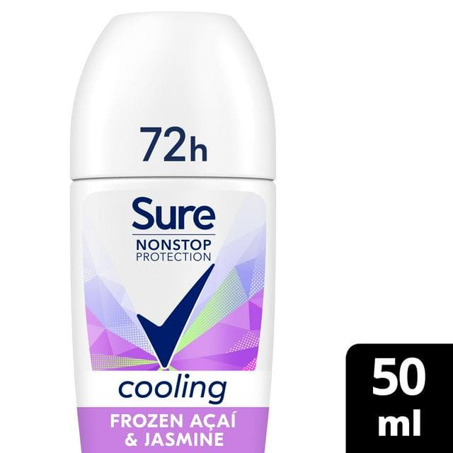 Sure Women 50ml Frozen Acai & Jasmine Nonstop Protection Antiperspirant Roll on Deodorant - gallery image 1
