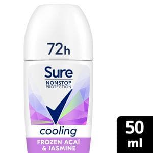 Sure Women 50ml Frozen Acai & Jasmine Nonstop Protection Antiperspirant Roll on Deodorant