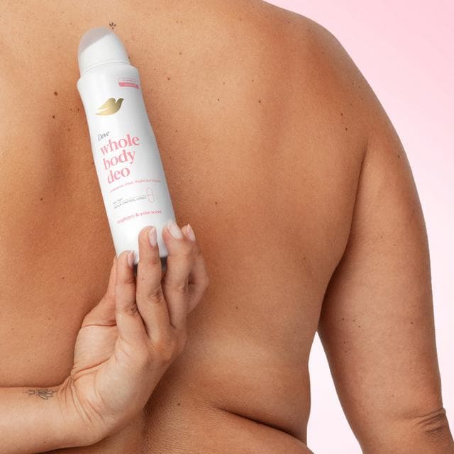 Dove 150ml Raspberry & Rose Whole Body Deodorant Spray - gallery image 4