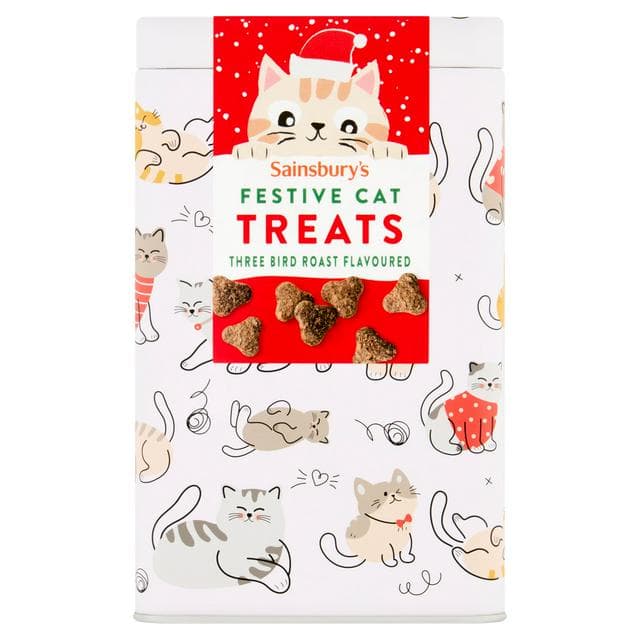Sainsbury's 200g Three Bird Roast Flavoured Festive Cat Treats - gallery image 1