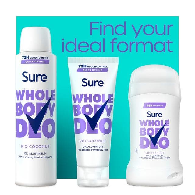 Sure 150ml Rio Coconut Whole Body Deodorant Spray - gallery image 6