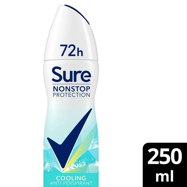 Sure Women 250ml Eucalyptus & Coconut Nonstop Protection Water Antiperspirant Aerosol Deodorant Spray - gallery image 1