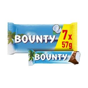 Bounty 7 x 57g Coconut Multipack Chocolate Bars