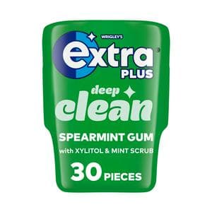 Extra Plus 30 x Deep Clean Sugarfree Chewing Gum Bottle