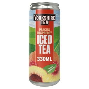 Yorkshire Tea 330ml Peach & Raspberry Iced Tea Can