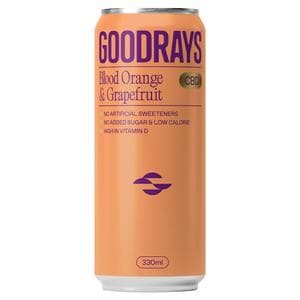 Goodrays 330ml Blood Orange & Grapefruit Can