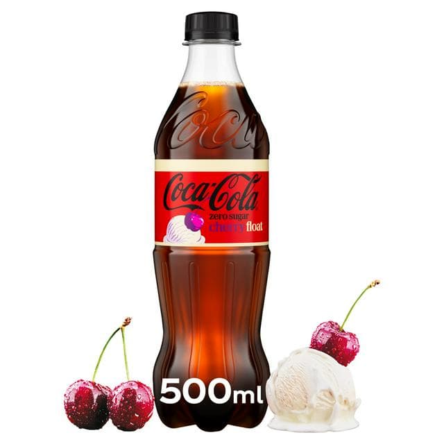 Coca-Cola 500ml Zero Sugar Cherry Float Bottle - gallery image 1