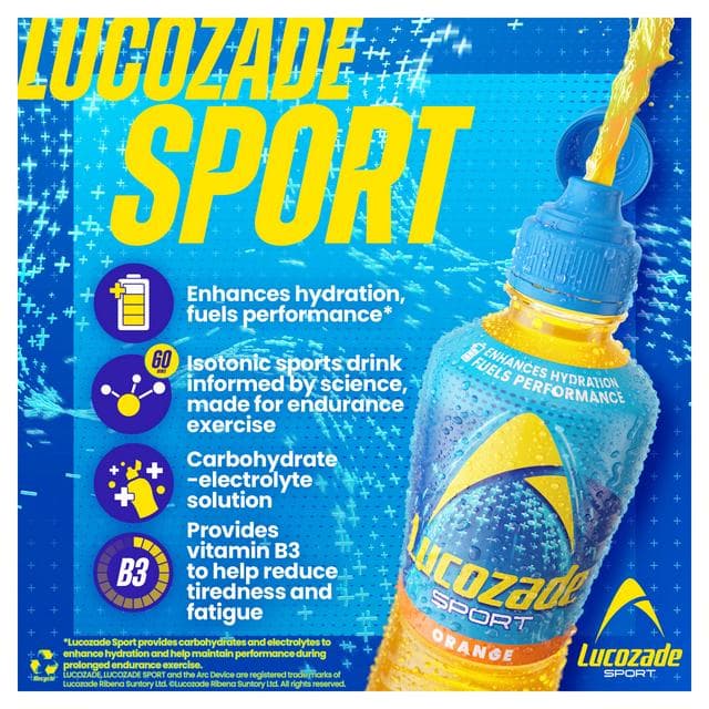 Lucozade Sport 750ml Orange Sports Drink - gallery image 3